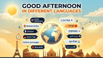 good afternoon in different languages
