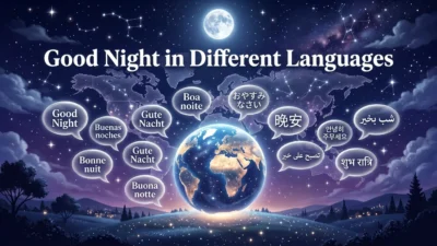 good night in different languages