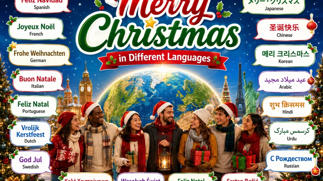merry christmas in different languages