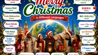 merry christmas in different languages