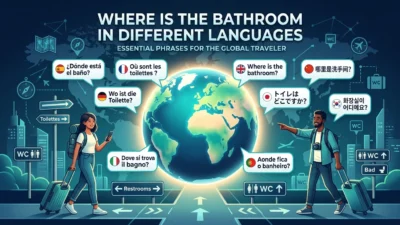 where is the bathroom in different languages