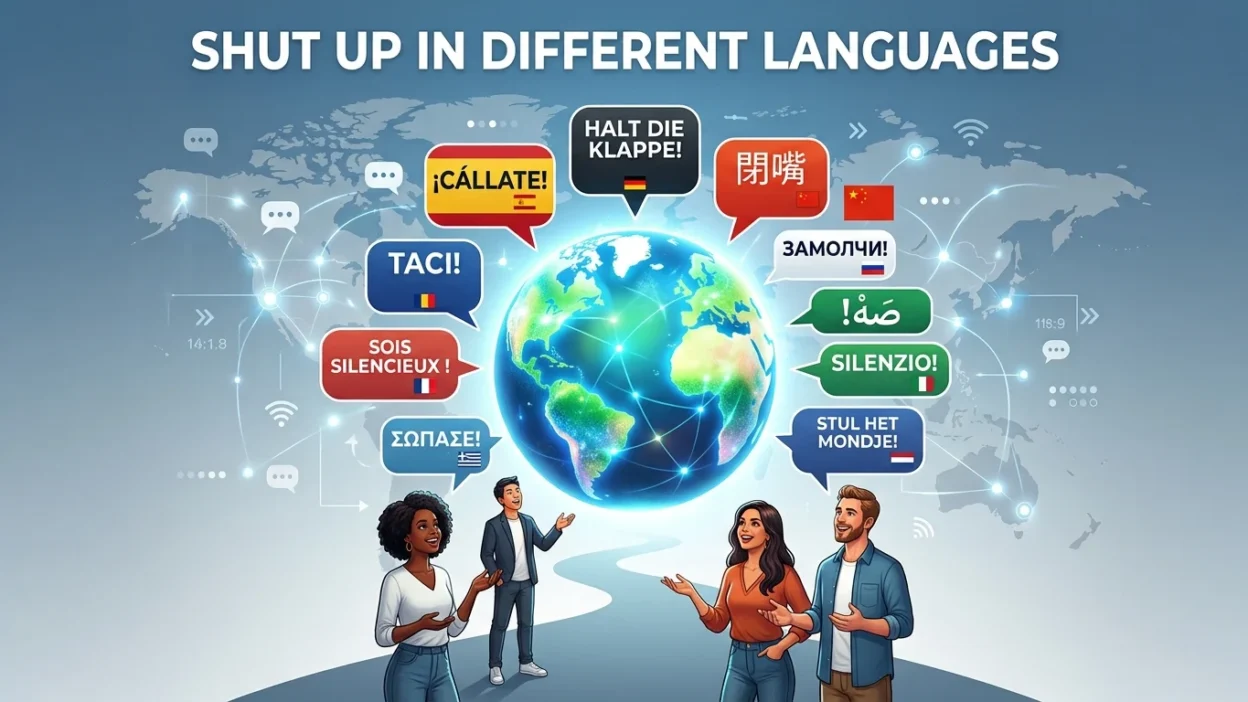 shut up in different languages