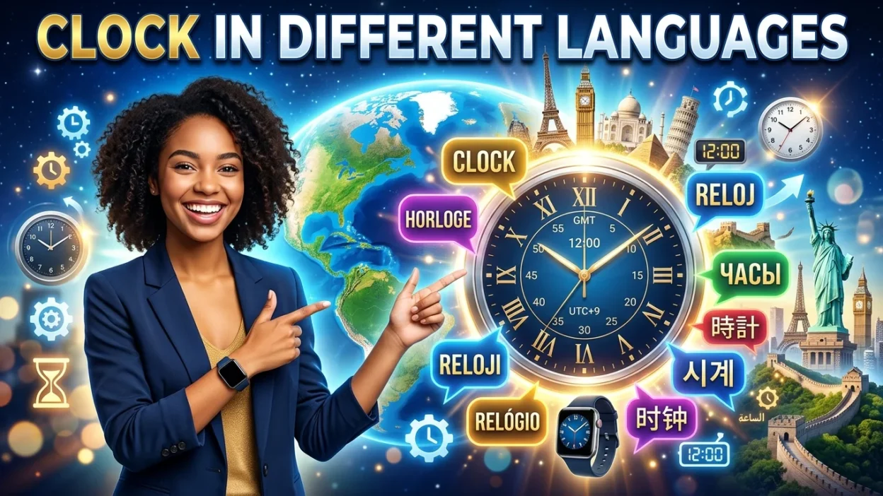 clock in different languages