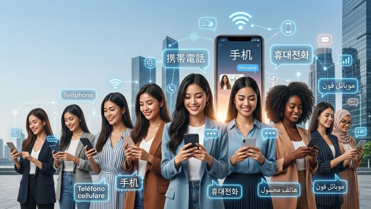 cell phone in different languages